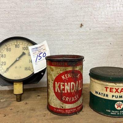 Antique Grease Can, Texaco Can 