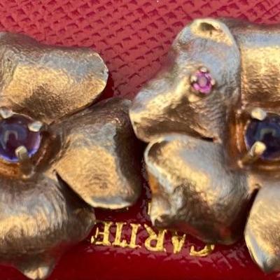 14k vintage clip on earrings 