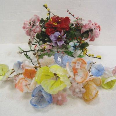 Glass floral displays