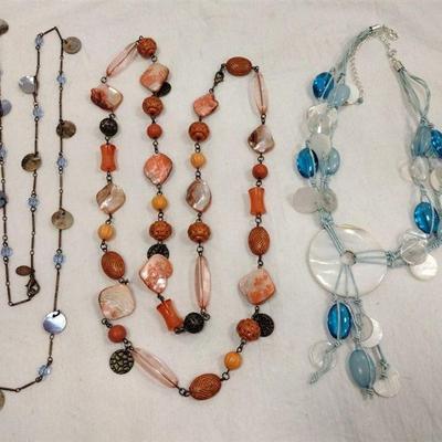 SHELL BEAD NECKLACES