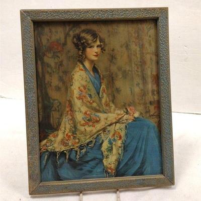 Deco print Alice in Blue Gown