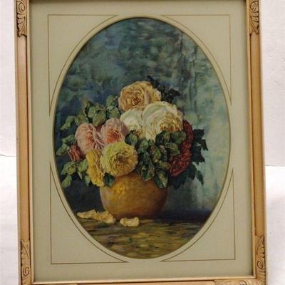 ANTIQUE FLORAL STILL LIFE