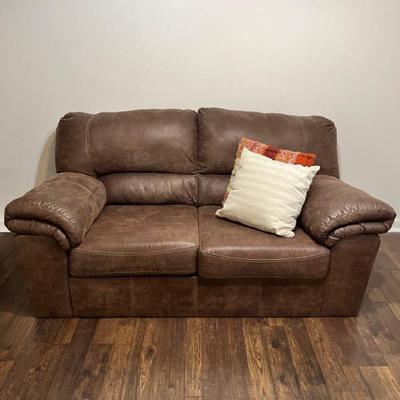 Brown Leather Couch