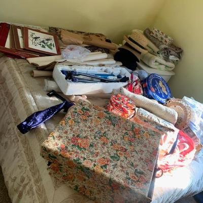 Covered boxes for storage frames and assorted items