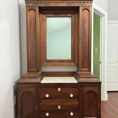 Empire Dresser c 1830 Attributed to Thomas Day, Milton, NC  