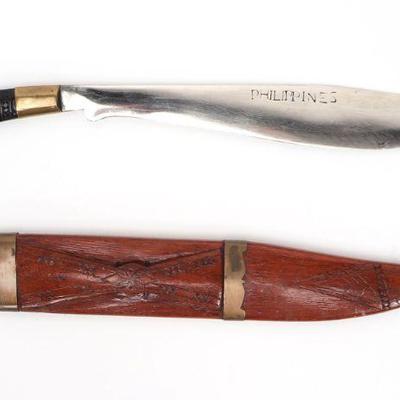 Philippines Bicol Dagger w/ Scabbard