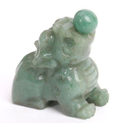 Antique Chinese Jade Foo Lion Snuff Bottle