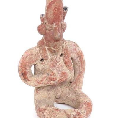 Pre-Columbian Colima Seated Figure, 100 BC - 250 AD
