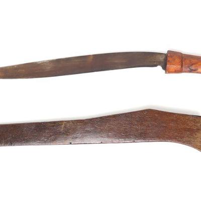 Visayan Talibong Sword w/ Scabbard