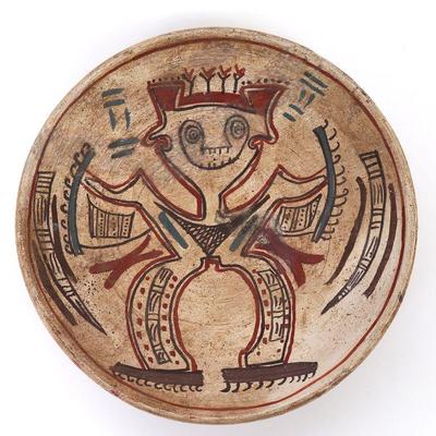 Cocle Style Polychrome Pottery Plate