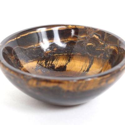 Miniature Tiger Eye Carved Dish