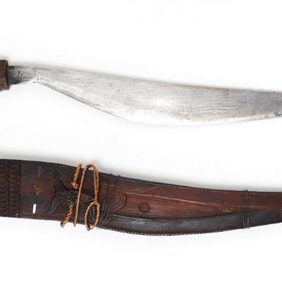 Visayan Talibong Dagger w/Scabbard, pre-WWII