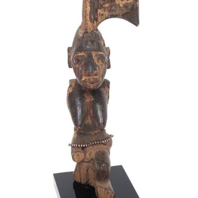African Female "Shango" Carved Figure, Yoruba Peoples