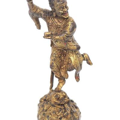 Chinese Cast Standing Warrior Figure