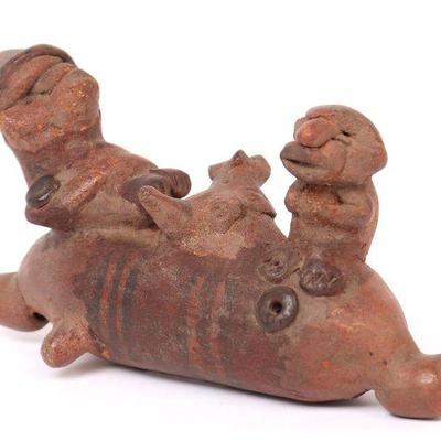 Costa Rican Pottery Antidotal Ocarina Whistle