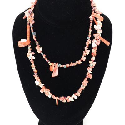 Vintage Native American Coral Necklace