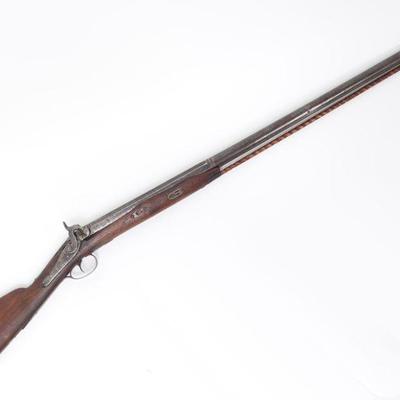 English "Back Action" Percussion Rifle, Circa 1850s
