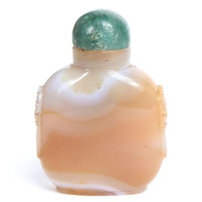Beautiful Chinese Carved Agate Snuff Bottle