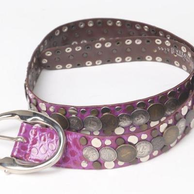 Vintage Italian Vitanuova Belt w/Currency
