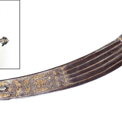 18th C. Antique Tulwar "TEGHA" Elaborate Broad Saber