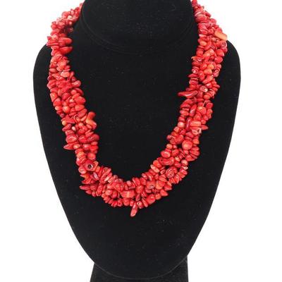 Incredible Strands of Coral Necklace