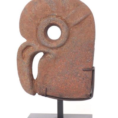 Pre-Columbian Bird Head Hacha, Maya 550-950 CE