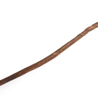 "As Found" Native American Shaman Staff w/ Bifurcated Snake Tongue Point