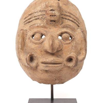 Rare Costa Rican Ceramic Mask