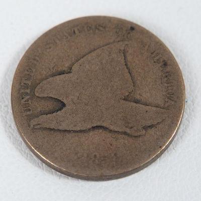 1858 Flying Eagle Bronze Penny