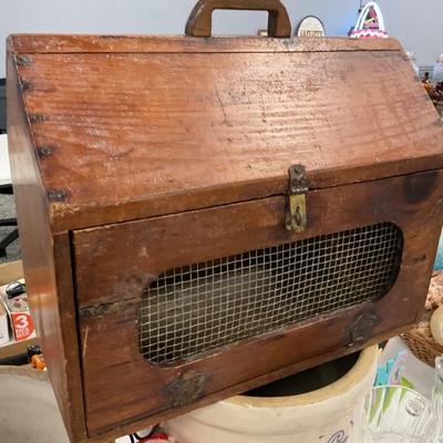 antique animal crate 