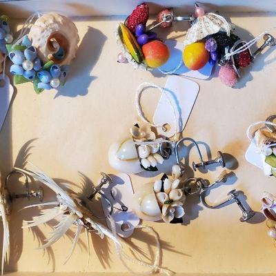 funky shell earrings