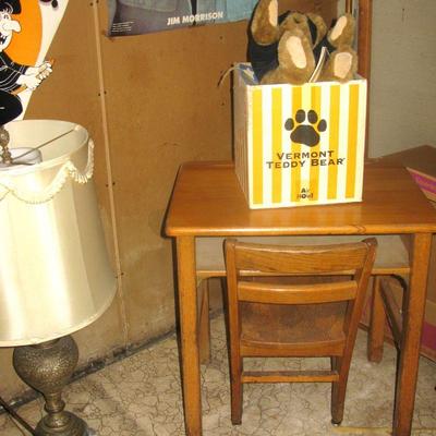 childs school desk & chair  BUY IT NOW  30.00