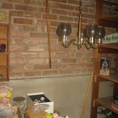 MCM wood & glass fixture BUY IT NOW $ 45.00