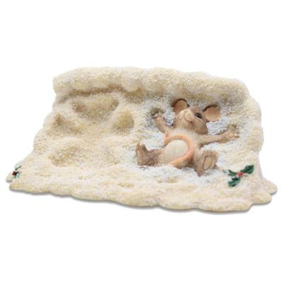 Charming Tails by Dean Griff "Maxine Making Snow Angels" Figurine