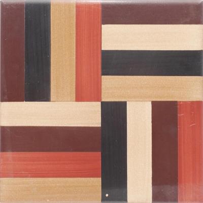 Vintage Ceramic Tile Made In Italy CCC Cotto Rosso Forte