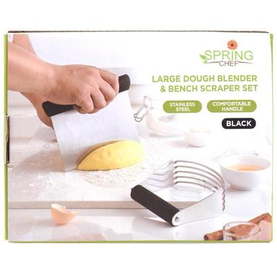 Spring Chef Large Dough Blender & Bench Scraper Set
