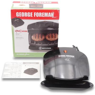 George Foreman Healthy Cooking Electronic Indoor Grill & Panini Press