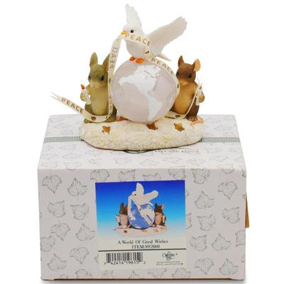 Charming Tails "A World Of Good Wishes" Figurine by Fitz & Floyd