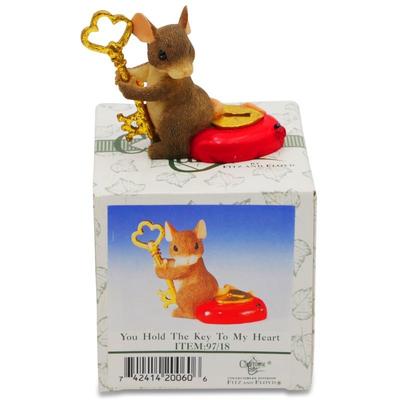 Charming Tails "You Hold the Key to my Heart" Figurine by Fitz & Floyd