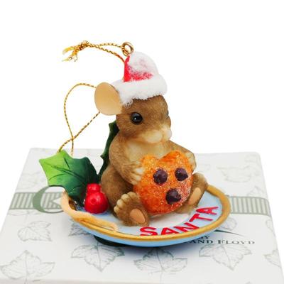 Charming Tails "Leaf & Acorn Cookies For Santa" Figurine by Fitz & Floyd
