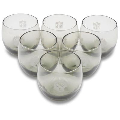 Oakland Raiders & SF 49ers NFL Fan Lowball Glasses (Set of 6)