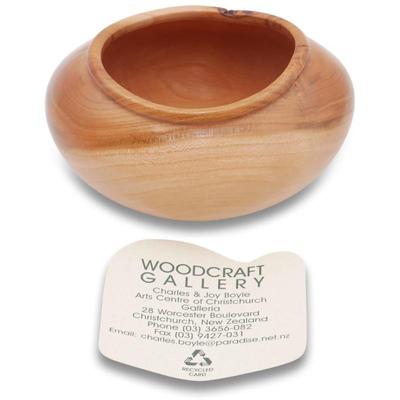 Woodturning Art Apricot Wood Bowl With Signature By Woodcraft Gallery