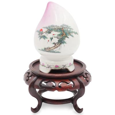 Japanese Longevity Peach With Wooden Stand