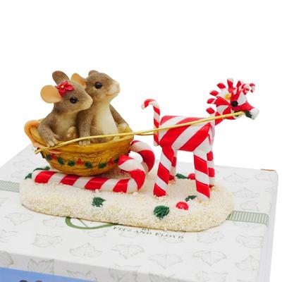 Charming Tails "Sleigh Ride Sweeties" Figurine by Fitz & Floyd