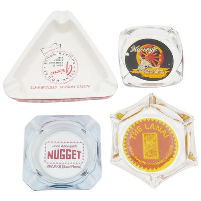 Lot Of 4 Assorted Vintage Advertising Ashrays Ft. Harvey's + More
