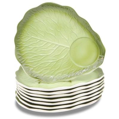 Lot Of 8 Holt Howard Lettuce Snack Plates