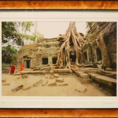 "Preah Khan Temple" by Dirk Yuricich Photograhic Print, Framed & Signed