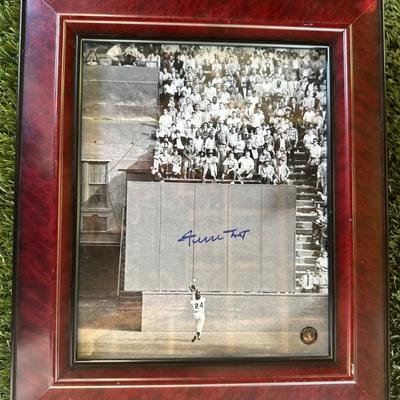 Willie Mays Autographed 1954 World Series Catch 