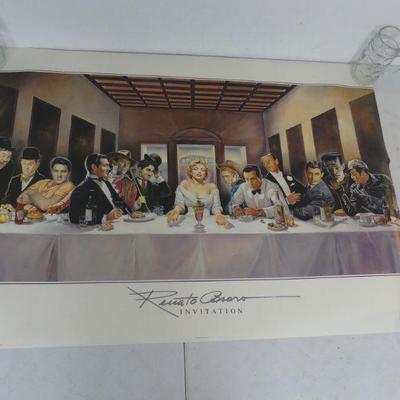 Vintage 1992 "Invitation" by Renato Casaro Art Print - Printed in Germany - 54" x 39"