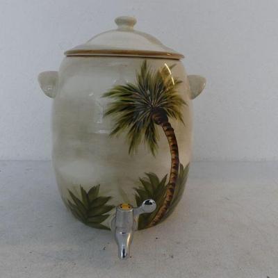 Vintage 2007-2008 Tabletops Unlimited "Kona" China Drink Dispenser - 13¼" Tall
